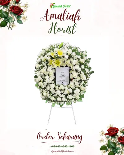 Krans Bunga Duka Cita di Sukaasih